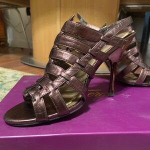 Fergie Temptation Metallic Brown Heels